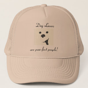 Gorra De Camionero El casquillo de la Pata-fect del amante del perro