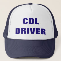 El casquillo del camionero del CONDUCTOR de CDL