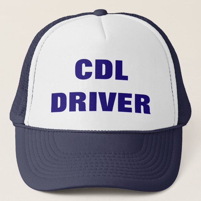 Gorra De Camionero El casquillo del camionero del CONDUCTOR de CDL (Anverso)