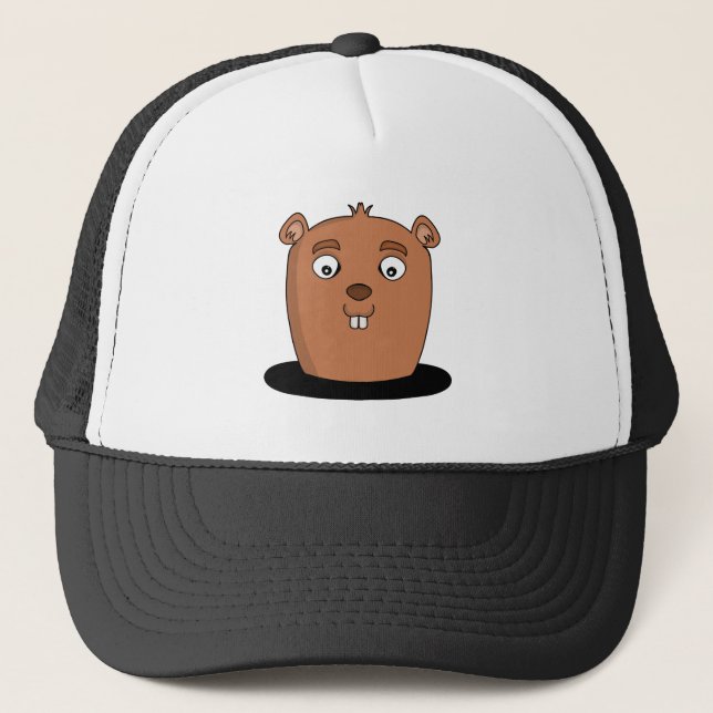 Gorra De Camionero El castor sale de un agujero (Anverso)