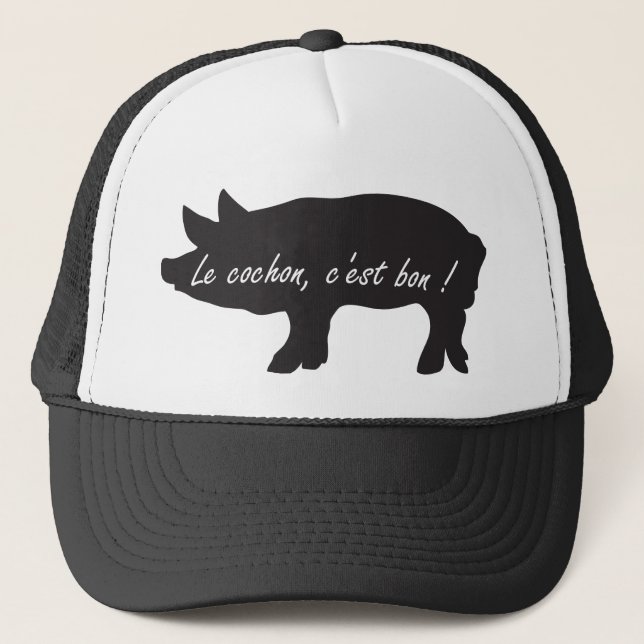 Gorra De Camionero ¡El cerdo, es bueno! (Anverso)