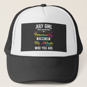 Gorra De Camionero El chica de julio no se equivoca