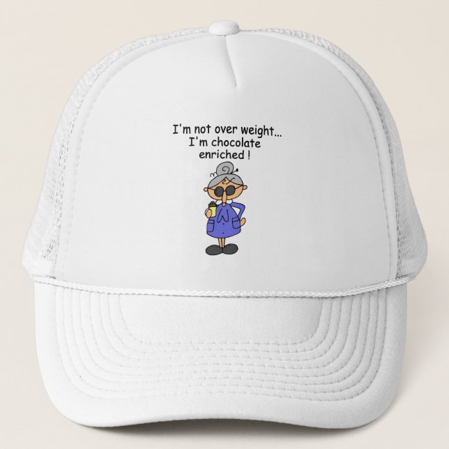 Gorra De Camionero El chocolate enriqueció humor (Anverso)