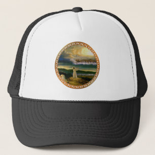 Gorra De Camionero El cielo acoge a Jesús al atardecer