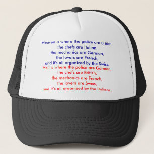 Gorra De Camionero El cielo es donde está británica la policía, el
