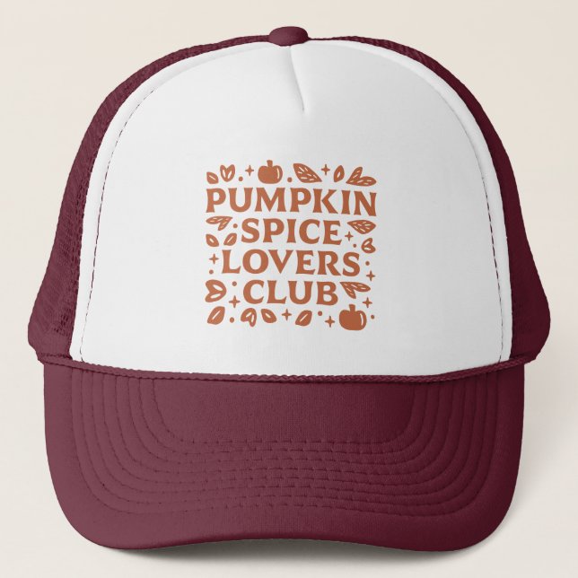 Gorra De Camionero El club de amantes de las calabazas (Anverso)