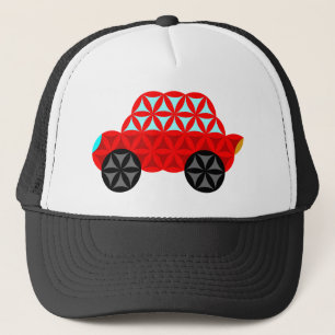 Gorra De Camionero El Coche De La Vida - Formas Sagradas A3,Rojo.