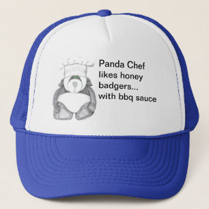 Gorra De Camionero El cocinero del oso de panda tiene gusto de
