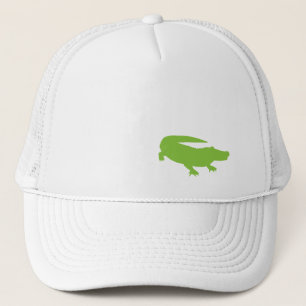 Gorra De Camionero El cocodrilo cocodrilo verde adormilado adulto