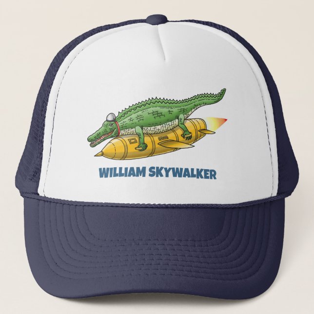 Gorra De Camionero El Cocodrilo Cohete (Anverso)