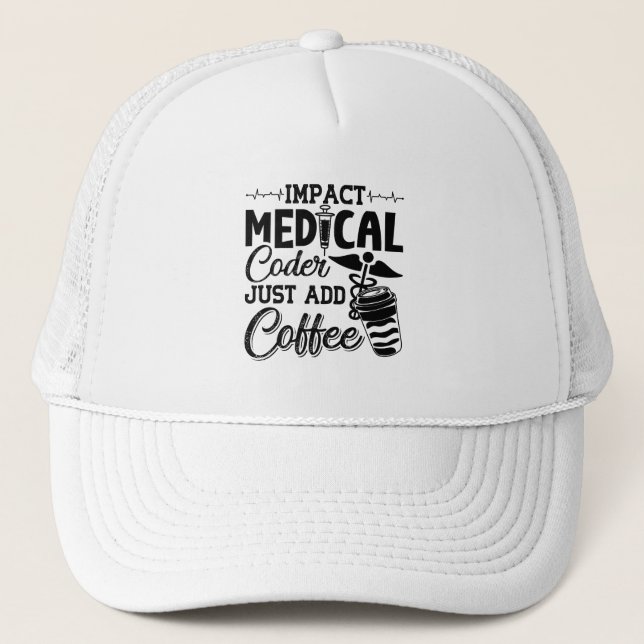 Gorra De Camionero El codificador médico acaba de añadir la codificac (Anverso)