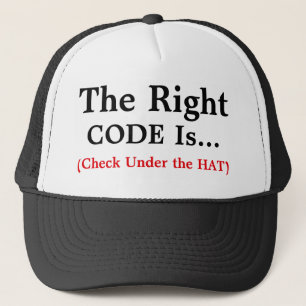 Gorra De Camionero El código correcto es...Trucker Hat