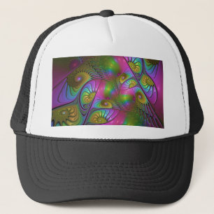 Gorra De Camionero El colorido y luminoso arte contemporáneo abstract