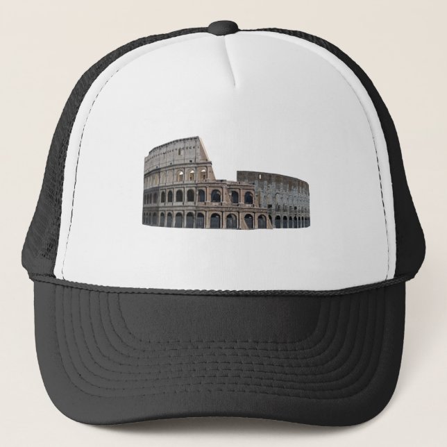 Gorra De Camionero El Colosseum de Roma: modelo 3D: (Anverso)
