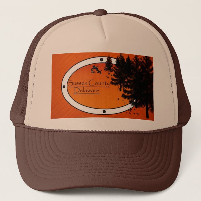 Gorra De Camionero El condado de Sussex Delaware (Anverso)