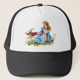 Gorra De Camionero ¡El conejo blanco compite con por Alicia - él es