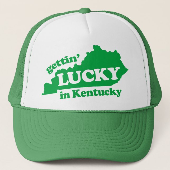 Gorra De Camionero el conseguir afortunado en kentucky2 (Anverso)