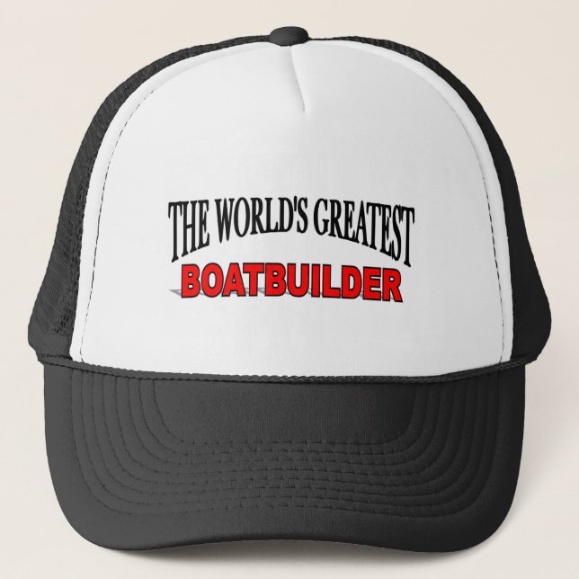 Gorra De Camionero El constructor de barcos más grande del mundo (Anverso)