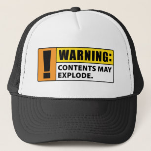Gorra De Camionero El contenido amonestador puede estallar