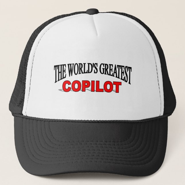 Gorra De Camionero El copiloto más grande del mundo (Anverso)