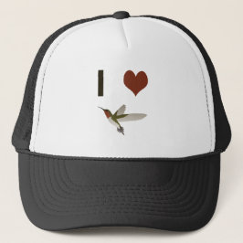 Gorra De Camionero El corazón Hummingbirds