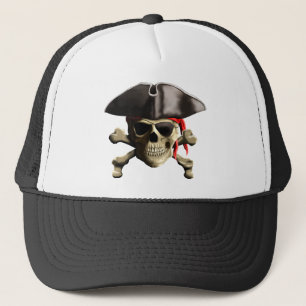 Gorra De Camionero El cráneo alegre del pirata de Rogelio
