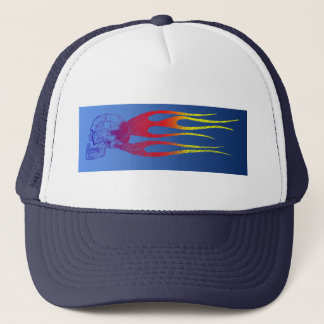 Gorra De Camionero El cráneo de Flameing