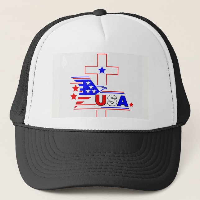 Gorra De Camionero El cristiano americano (Anverso)