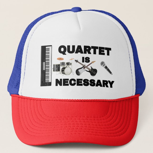 GORRA DE CAMIONERO EL CUARTETO ES ESENCIAL (Anverso)