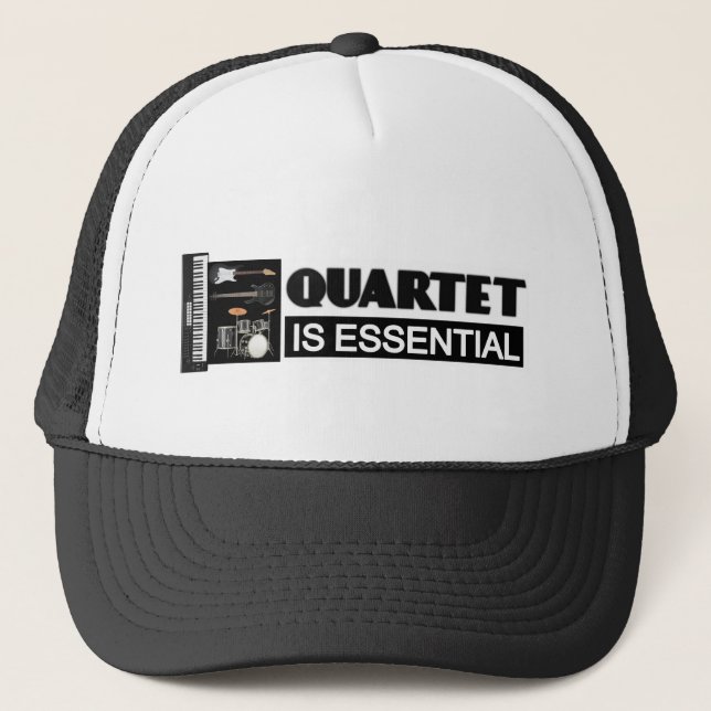 GORRA DE CAMIONERO EL CUARTETO ES ESENCIAL (Anverso)