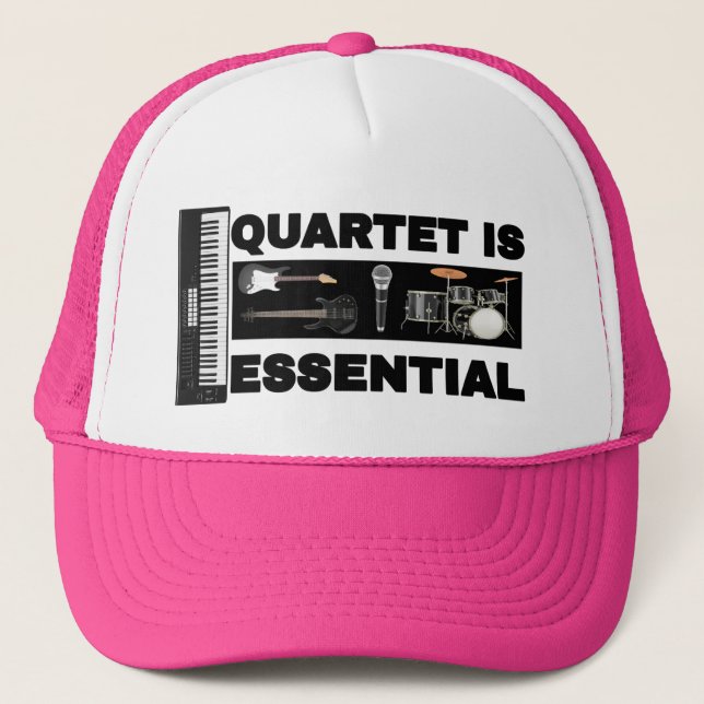 GORRA DE CAMIONERO EL CUARTETO ES ESENCIAL (Anverso)