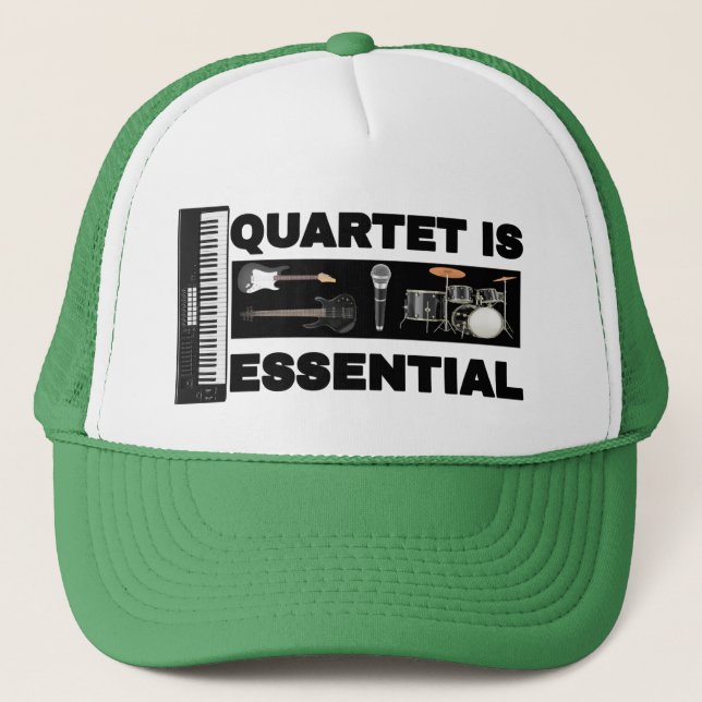 GORRA DE CAMIONERO EL CUARTETO ES ESENCIAL (Anverso)