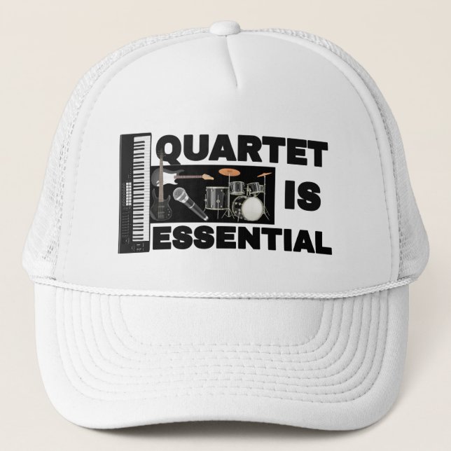 GORRA DE CAMIONERO EL CUARTETO ES ESENCIAL (Anverso)