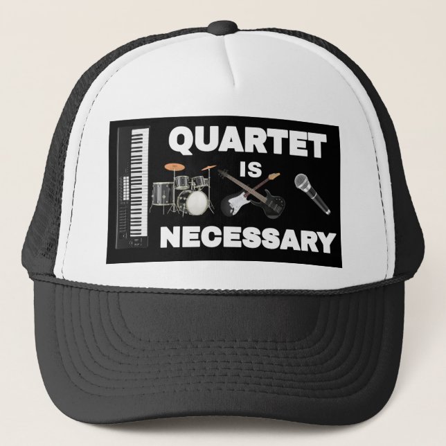 GORRA DE CAMIONERO EL CUARTETO ES NECESARIO (Anverso)