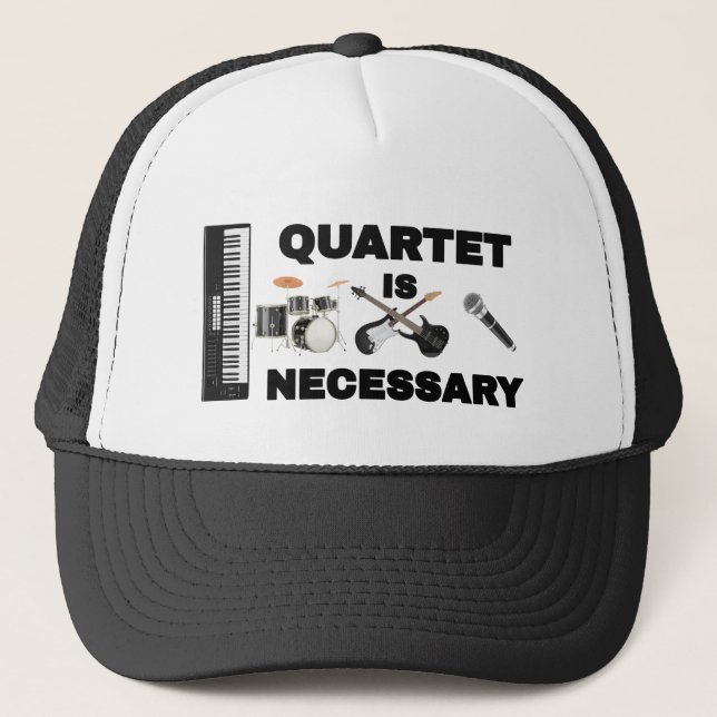 GORRA DE CAMIONERO EL CUARTETO ES NECESARIO (Anverso)