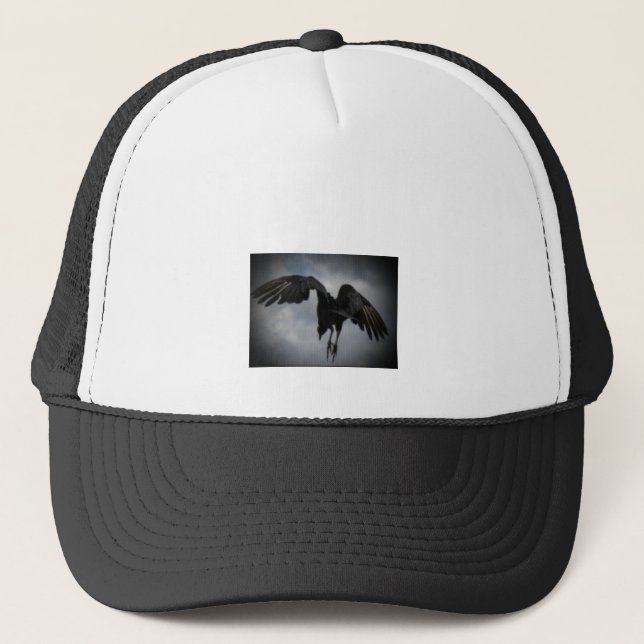 Gorra De Camionero El cuervo desciende. ¡Cuidado! (Anverso)