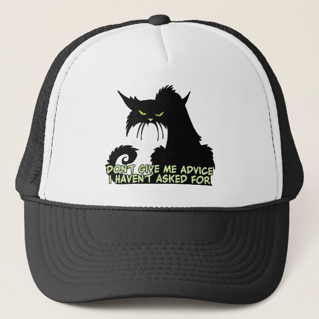 Gorra De Camionero El decir del consejo del gato negro (Anverso)