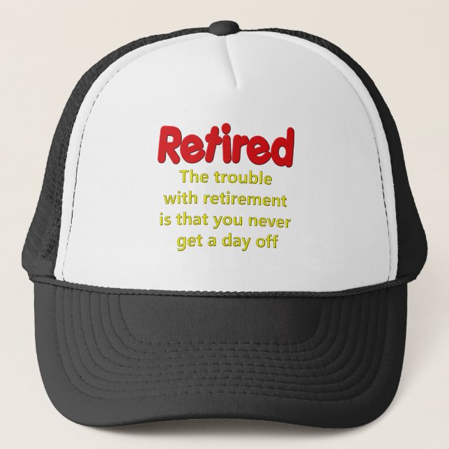 Gorra De Camionero El decir divertido del retiro (Anverso)