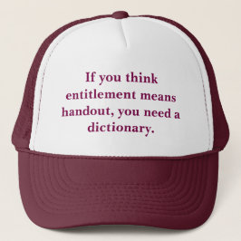 Gorra De Camionero El derecho no es una donación