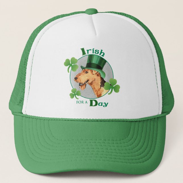 Gorra De Camionero El día Airedale de St Patrick (Anverso)