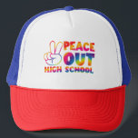Gorra De Camionero El Día De La Escuela Secundaria "Peace Out High Sc<br><div class="desc">El Día De La Escuela Secundaria "Peace Out High School"</div>