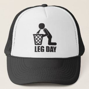 Gorra De Camionero El día de la pierna - entrenamiento del
