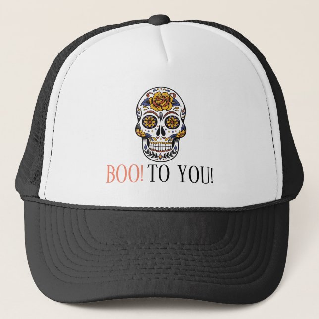 Gorra De Camionero El Día De Los Muertos Crecen (Anverso)