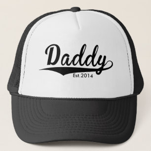 Gorra De Camionero El día de padre - "papá Est. Añada el año "