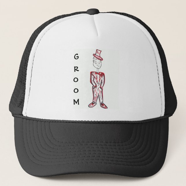 Gorra De Camionero El día de San Valentín Groom (Anverso)