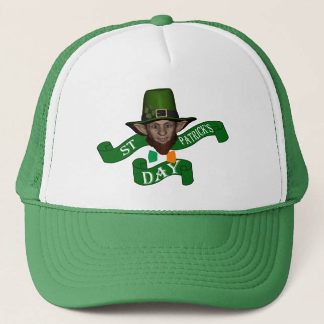 Gorra De Camionero El día de St Patrick lindo divertido del (Anverso)