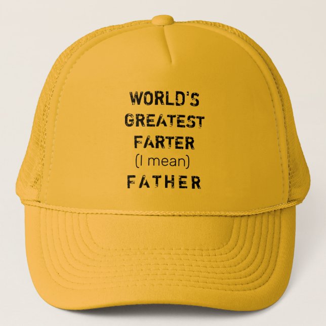 Gorra De Camionero El Día del Padre más grande del mundo (Anverso)