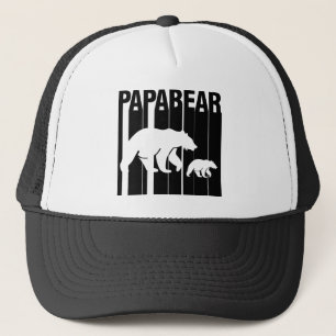 Gorra De Camionero El Día del Padre Papabear oso padre papá.