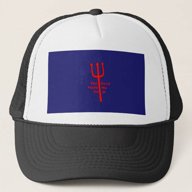 Gorra De Camionero El Diablo Me Hizo Hacerlo (Anverso)