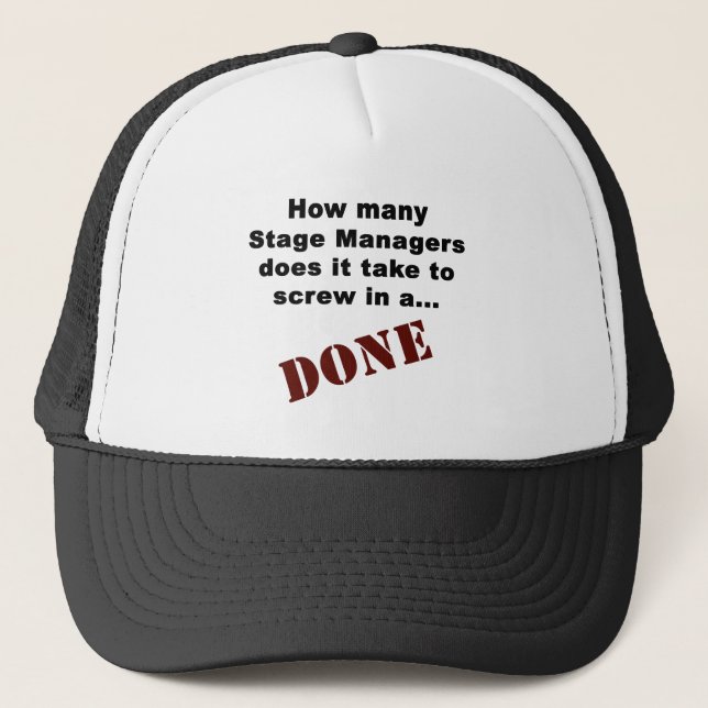 Gorra De Camionero ¡El director de escena consigue cosas HECHAS! (Anverso)